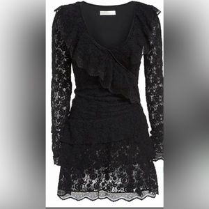Love shack fancy black lace size small dress